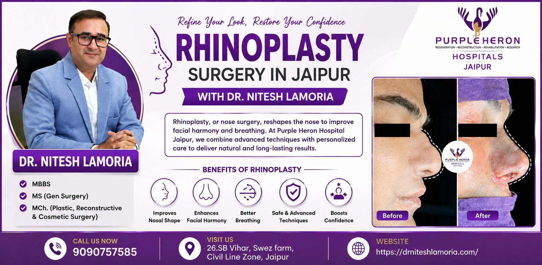 Rhinoplasty Surgery in Jaipur